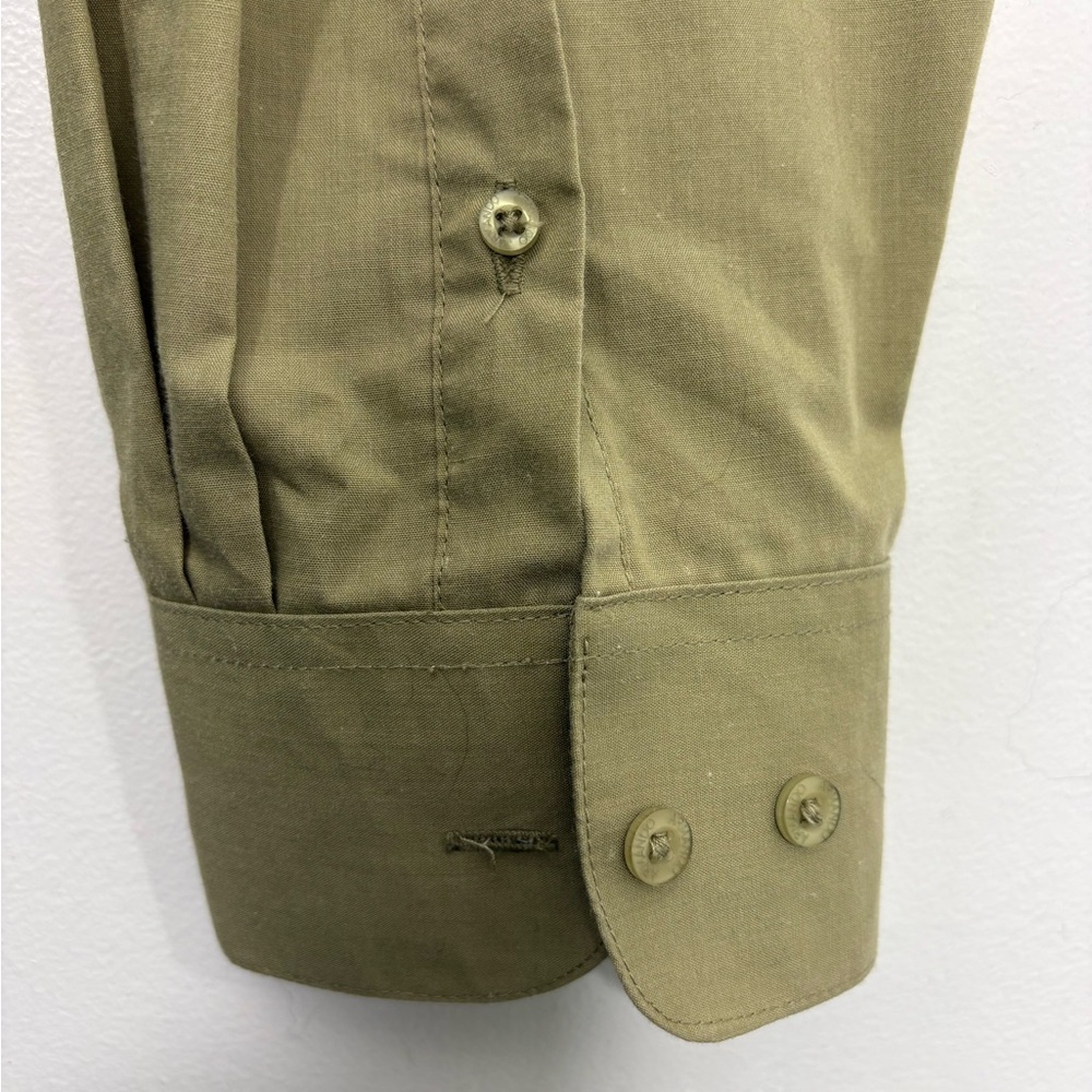 Armando Italian Collection Olive Green Dress Shirt - Size XL - Neck 17.5 - Picture 5 of 6